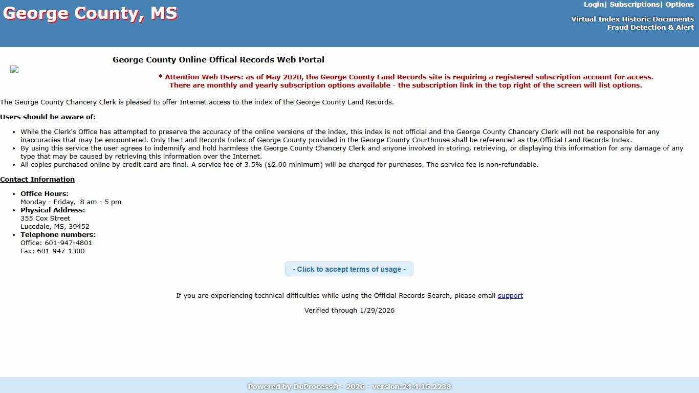 Official Records Inquiry