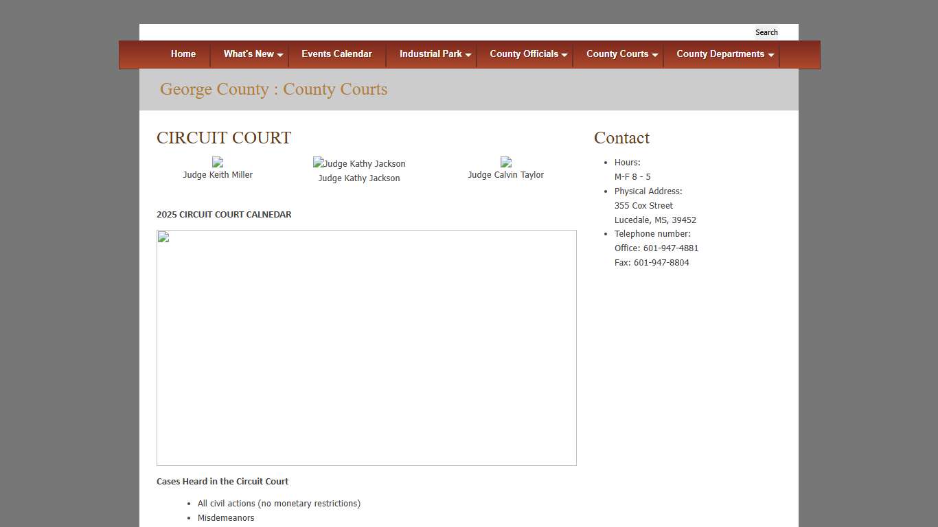 George County, MS : Circuit Court